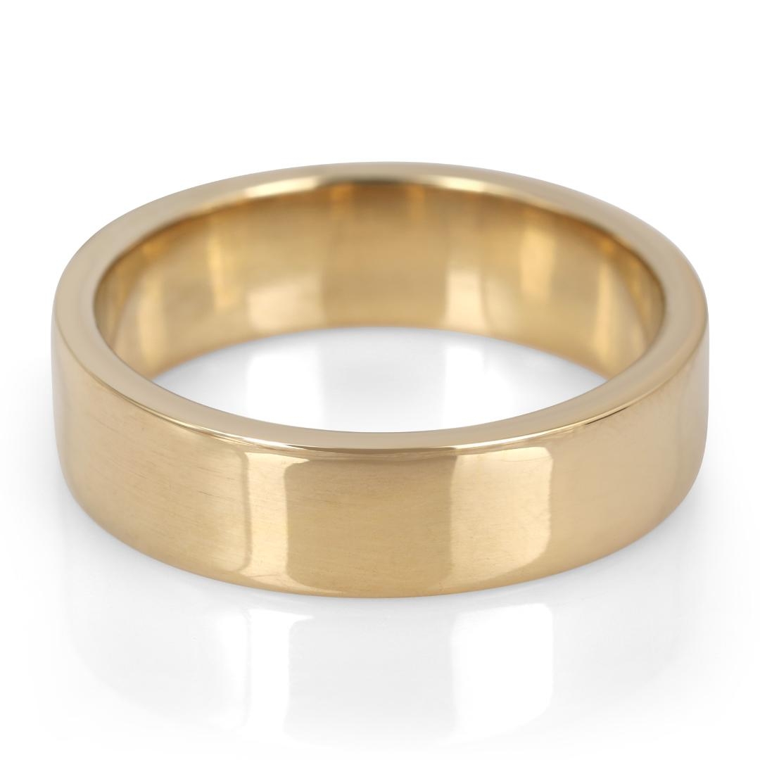 14K Gold Flat-Sided Traditional Jewish Wedding Ring – Made in Jerusalem –  6mm, Jewish Jewelry | Judaica WebStore