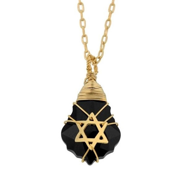 Ardonn Crystal Gold Filled Postmodern Star of David Necklace, Jewish Jewelry  | Judaica Web Store