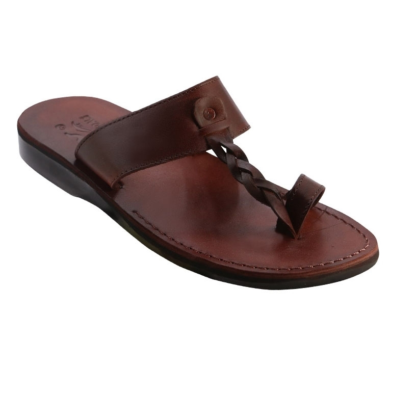 Jeremiah Handmade Men's Leather Sandals, Clothing | Judaica WebStore