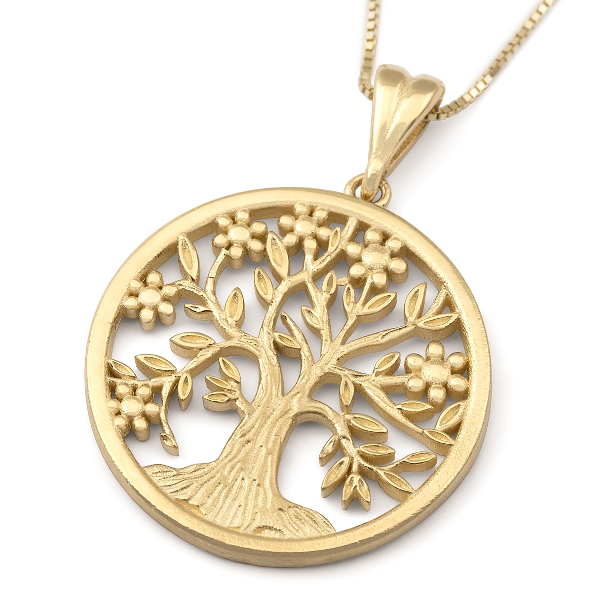 Deluxe 14K Gold Tree of Life Pendant Necklace, Jewelry | Judaica Webstore